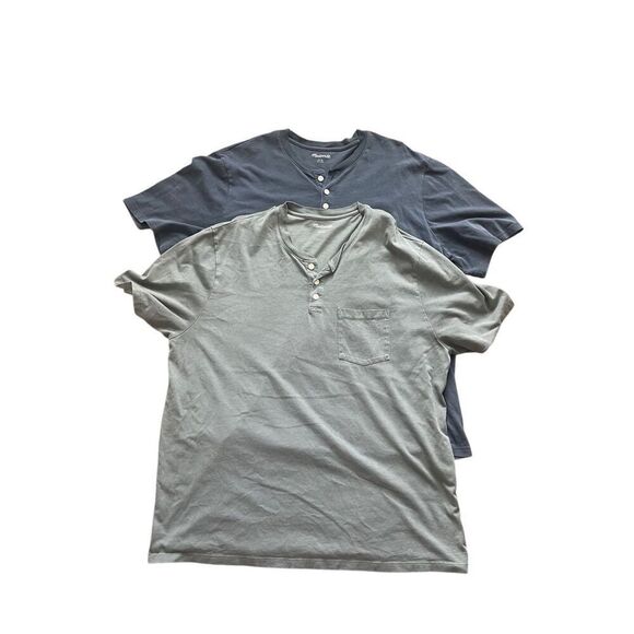 Madewell Men’s Henley Tee Bundle – Size XL (Set of 2) - Picture 1 of 5